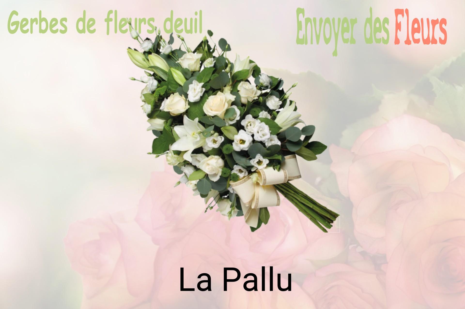 Gerbe de fleurs de deuil livrée à La Pallu